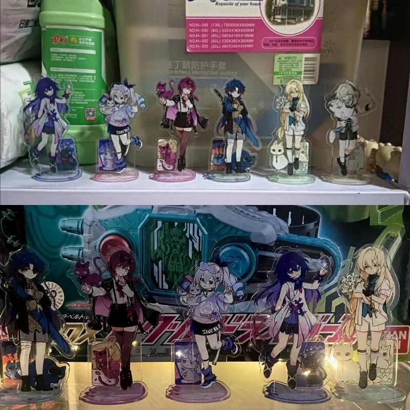Standee Honkai Star Rail Aventurine Blade Kafka Silver Wolf Seele mô hình mica acrylic trang trí bàn