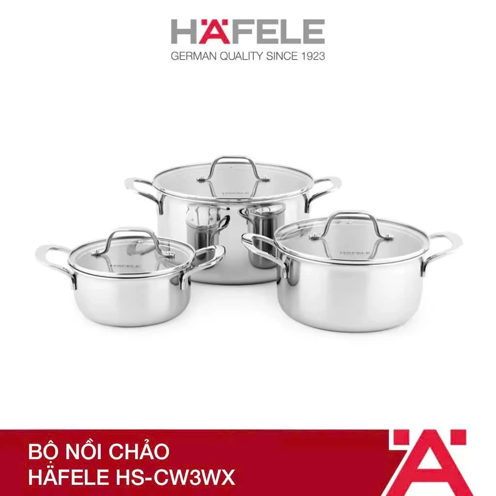 [LIVE] Bộ nồi 3 món Hafele HS-CW3WX 535.44.159