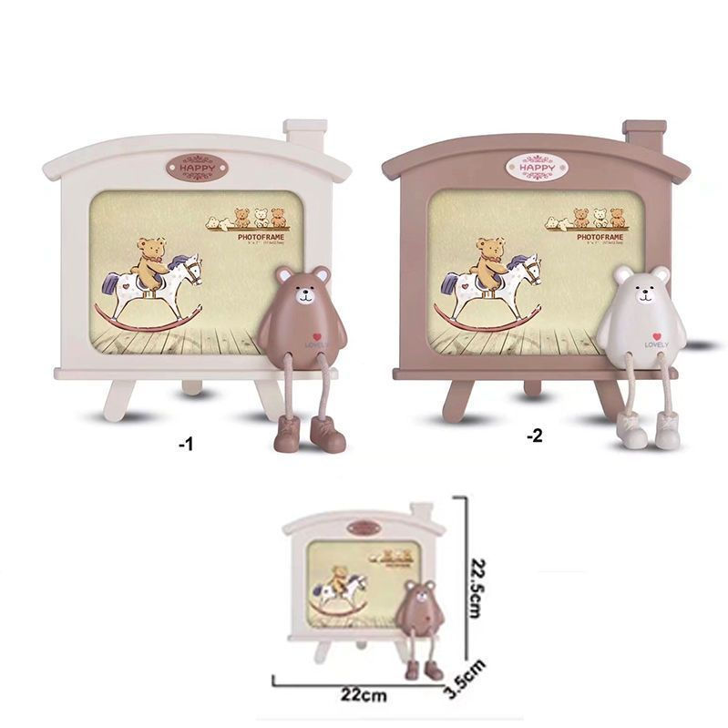 JUA7Kindergarten children's photo frame display stand 7inch Creative baby cartoon picture frame phot
