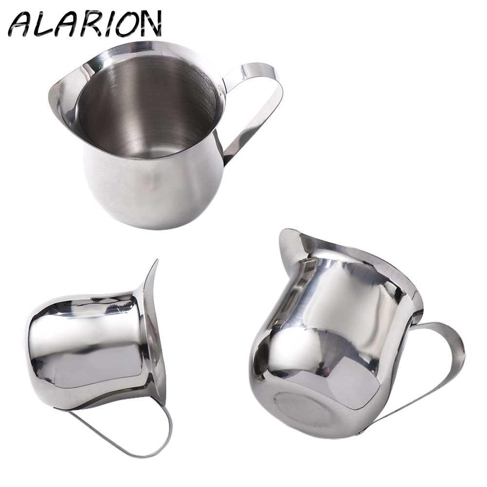 Bình tạo bọt sữa ALARION Barista 2 / 3 / 5 / 8oz Thép không gỉ Latte Art Home Coffee Cup
