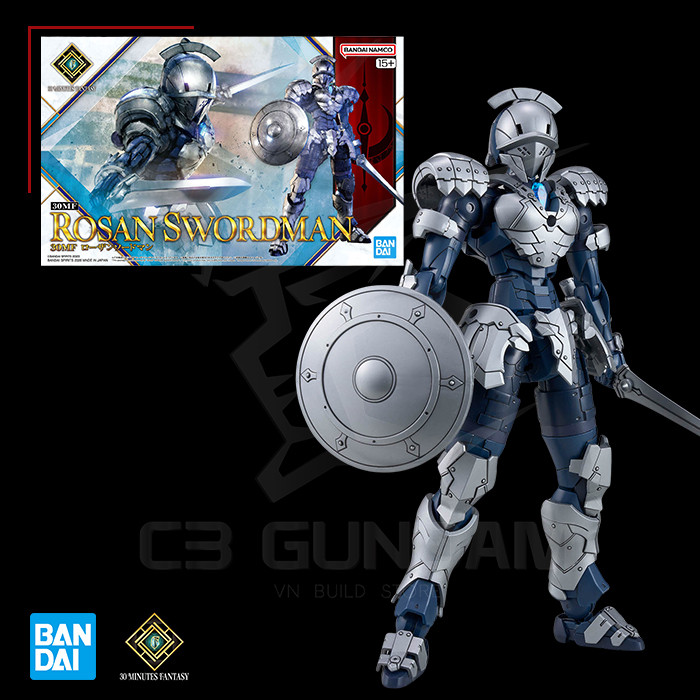 [BANDAI] MÔ HÌNH 30MF 1/144 Rosan Swordman C3 GUNDAM