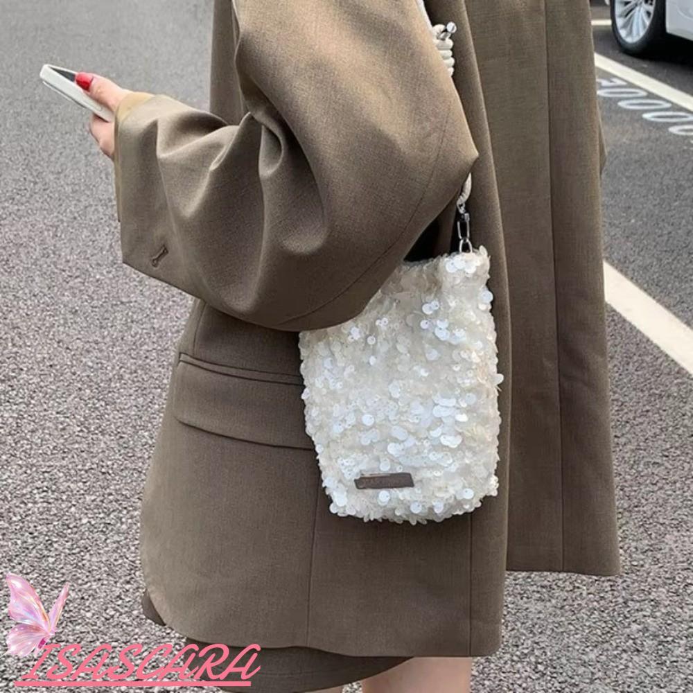 Túi đeo chéo ISSCARA, Túi đeo vai Mini thiết kế Bling Bling Bling, Túi xách và ví dự tiệc buổi tối h