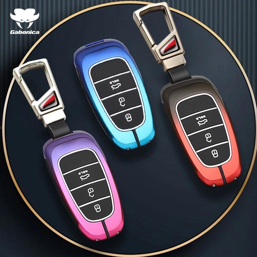 Mới Hợp Kim Kẽm Chìa Khóa Ô Tô Vỏ Ví Dành Cho Xe Hyundai Sonata Tucson NX4 Santa Fe Hybrid NEXO NX4 