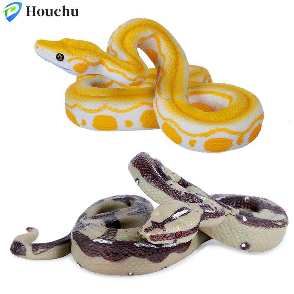 HOUCHU Mô Phỏng Python Đồ Chơi Halloween Hoang Dã Mô Hình Python Prank Đồ Chơi Động Vật Mô Hình Kích