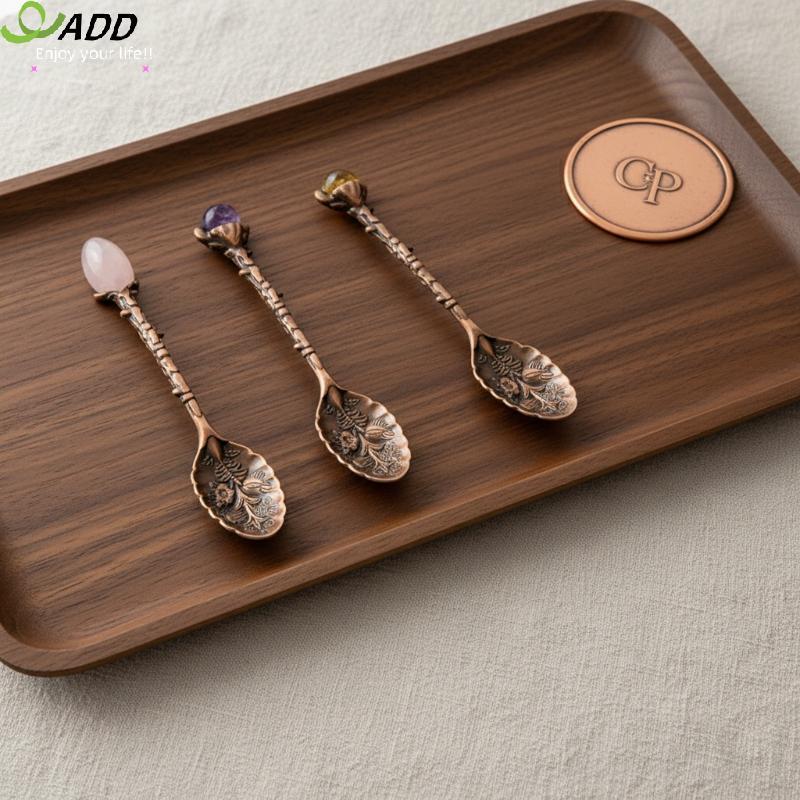 THÊM Thìa Đá Tumbled Pha Lê Tự Nhiên Cho Năng Lượng Bói Toán Magic Trang Trí Nhà Thủ Công AB