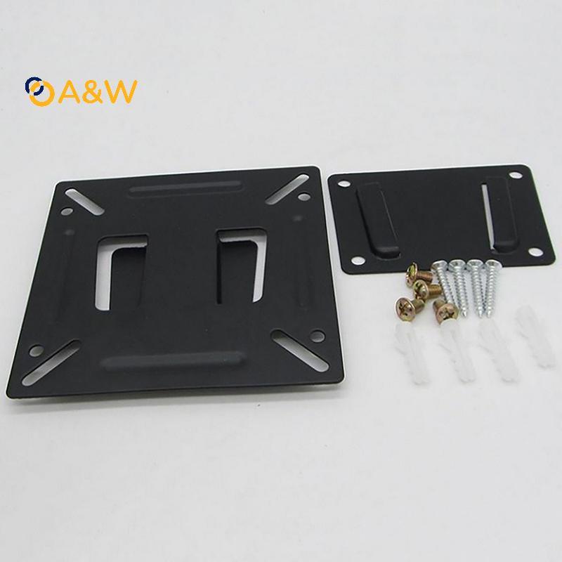 A & W 14-24 Inch Gắn Tivi Treo Tường Snap Fastener Flat Panel Braet Đa Năng Kim Loại Giá Đỡ Tivi LCD