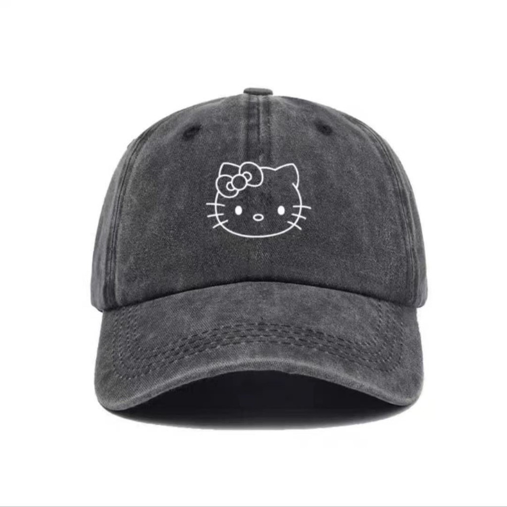 Hello Kitty Mũ Nữ hallo Hello Kitty Mũ Giặt Mặt Nhìn Nhỏ Hello Kitty Mũ Che Nắng Mũ Bóng Chày