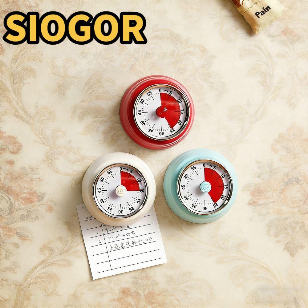 Hẹn giờ đếm ngược nhà bếp SIOGOR, Hẹn giờ đếm ngược cơ học bằng kim loại, Hẹn giờ đếm ngược từ tính 