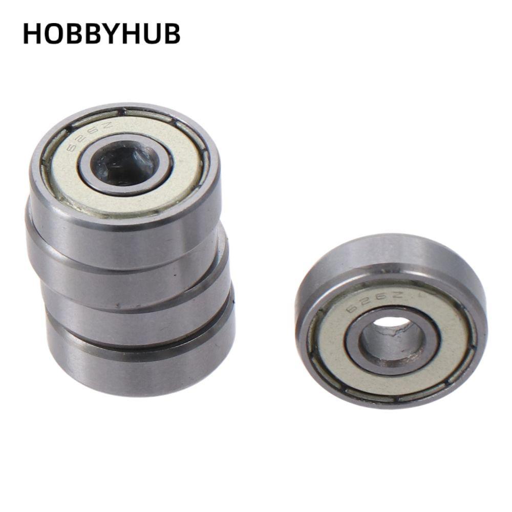 HOBBYHUB 10 Vòng bi kín đôi, Vòng bi rãnh sâu 6mm x 19mm x 6mm 626ZZ, Động cơ vòng bi thu nhỏ được b