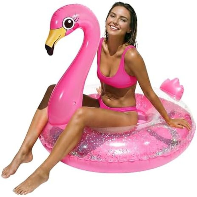 HeySplash Pool Floats, Inflatable Pool Float, Large Floatie for Bachelorette Party, Swim Tube River 