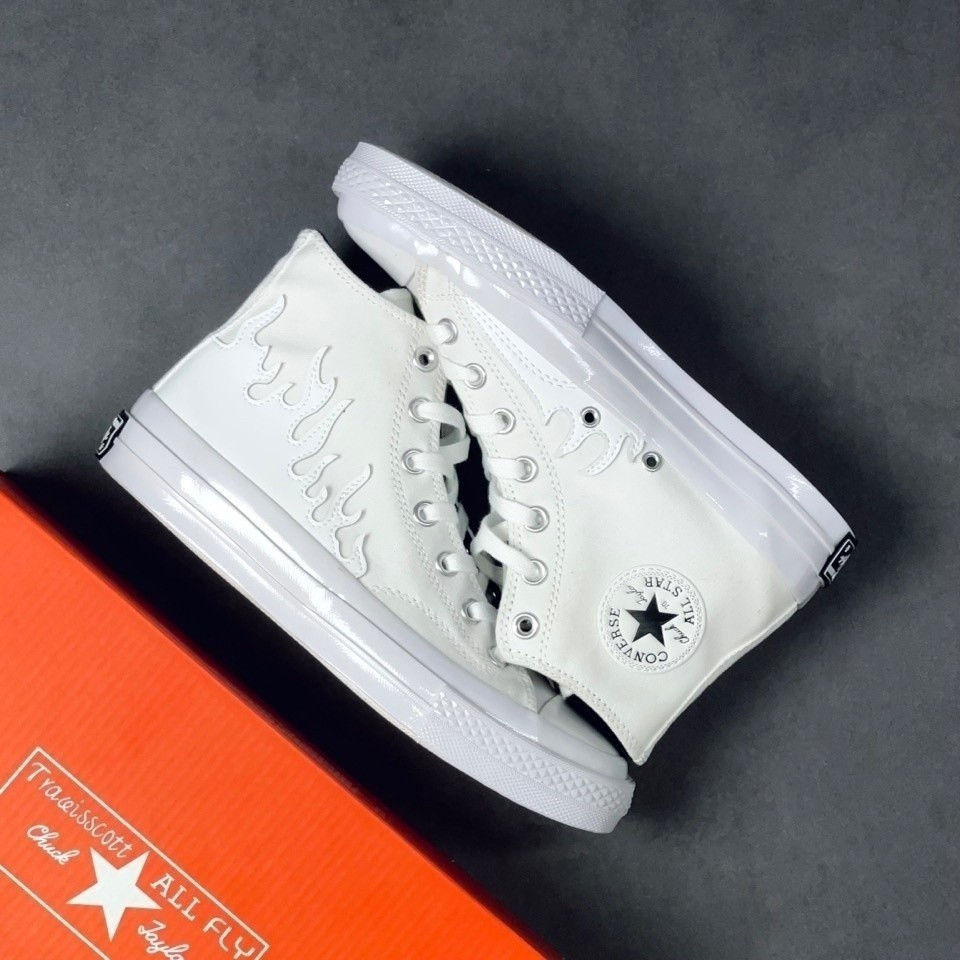 Giày thường ngày chất lượng cao Converse Official Chuck 70s White Flame Series