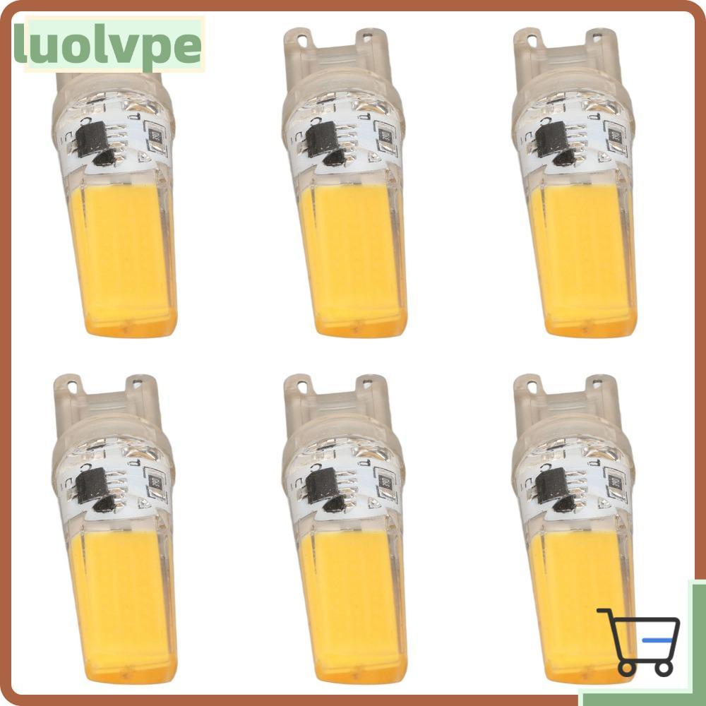 LUOLVUO 6 Đèn LED G9, Đèn LED Bi Pin 5W 220V, Đèn Thay Thế Nhỏ G9 6500K 3000K COB G9