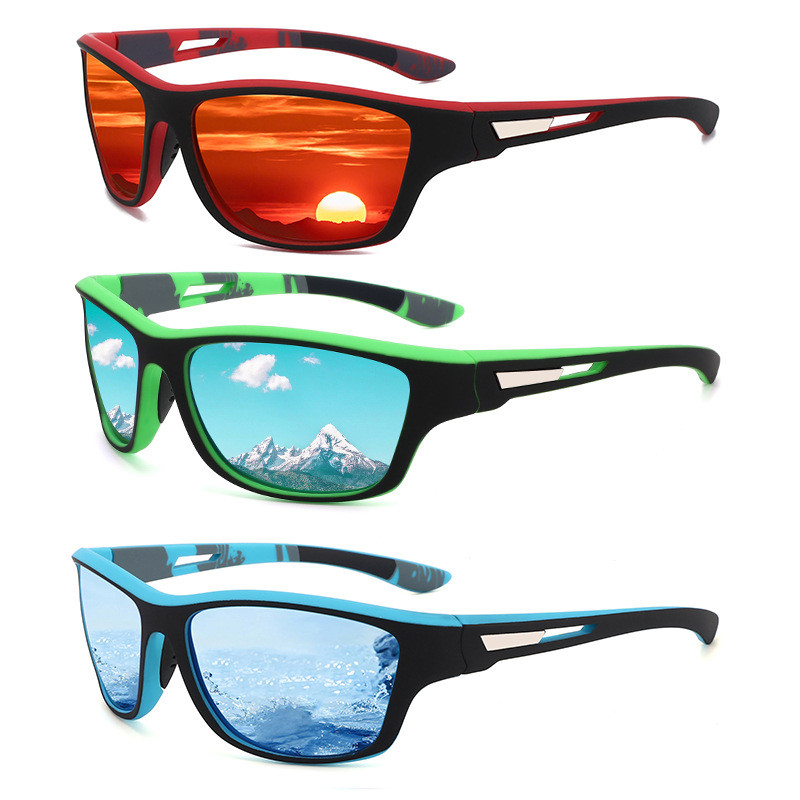 Popular~New dustproof glasses for outdoor cycling, sports, fishing, men's polarized sunglasses, colo