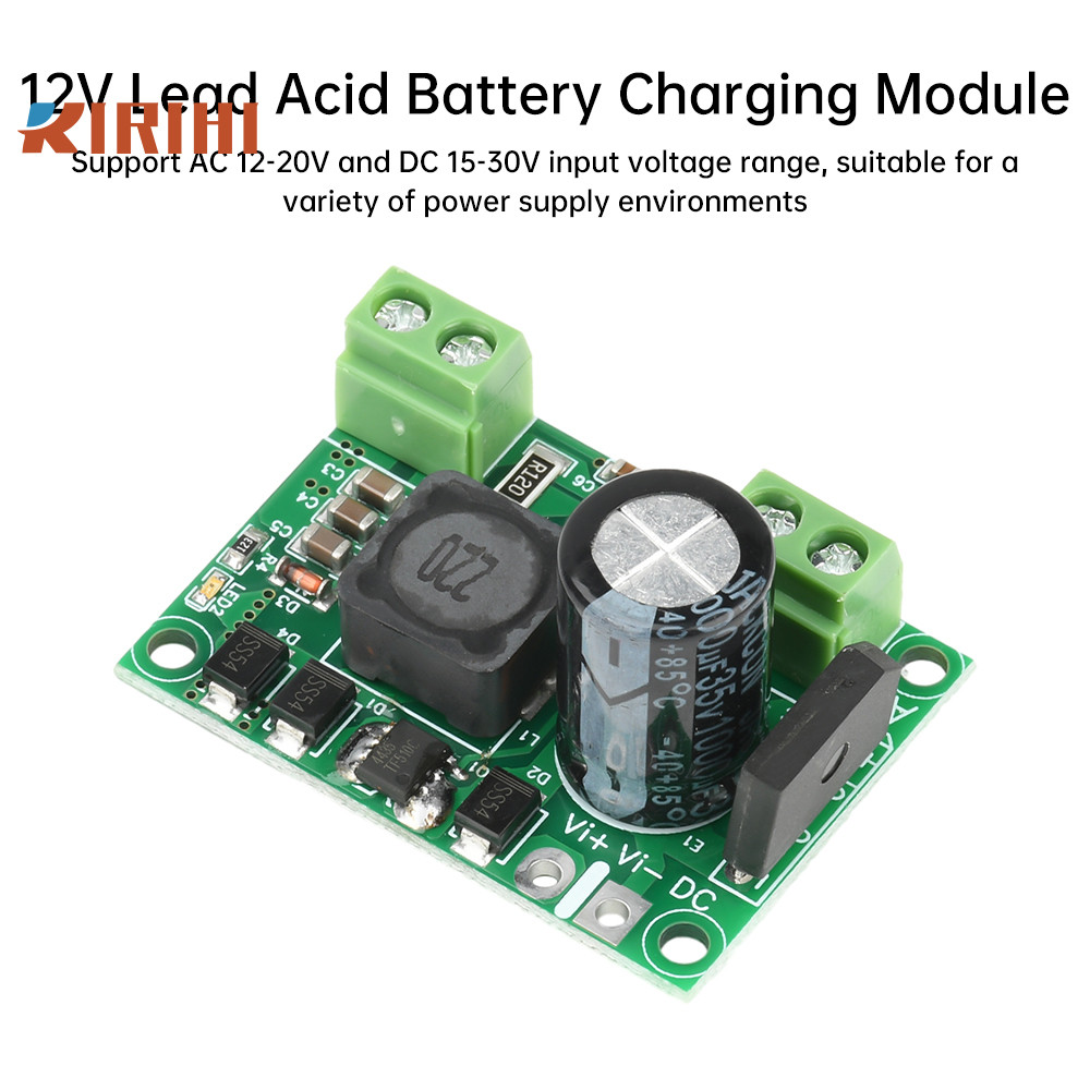 RIRIHI Mô-đun sạc pin chì 12V CN3768 Mô-đun Sạc 3 tầng Sạc dòng điện không đổi AC12-20V/DC15-30V