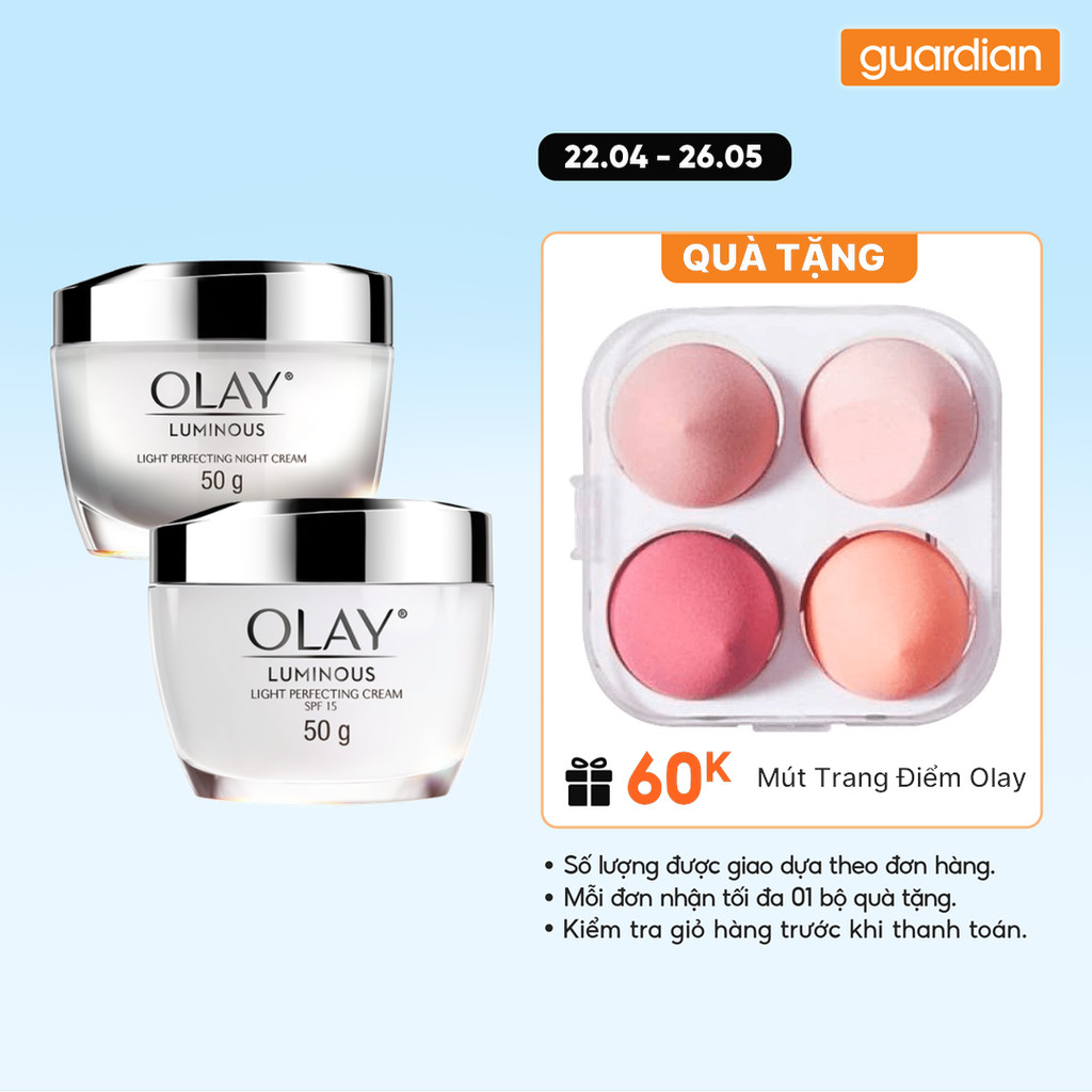 Combo 2 Kem Dưỡng Ngày & Đêm Dưỡng Sáng Da Olay Luminous 50Gr | Guardian Việt Nam
