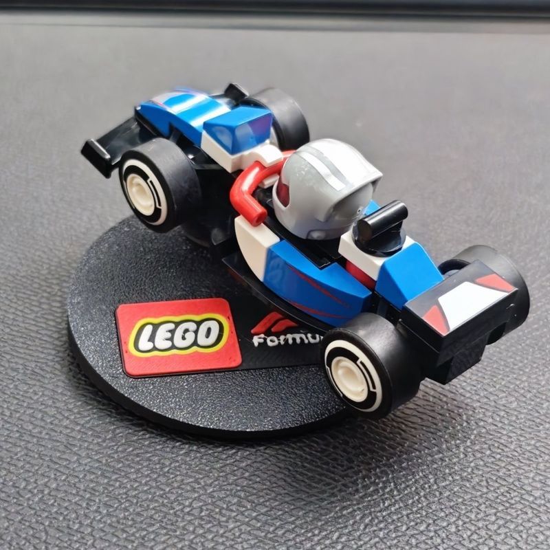 Thích hợp cho Lego F1 Draw Draw Lego / Lego 71049 Racing Car Drift Base Giá đỡ xoay 3D In
