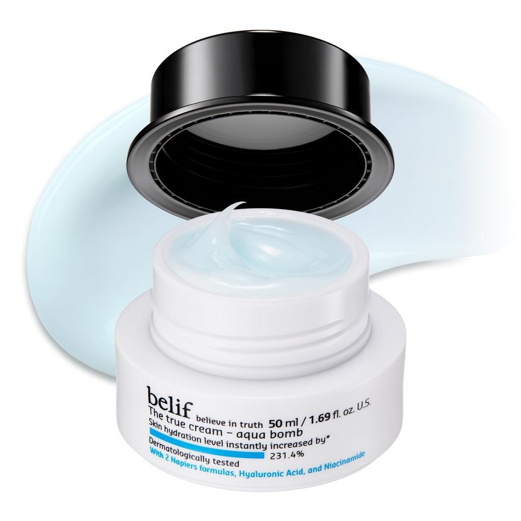 Kem dưỡng ẩm Belif Aqua Bomb-Daily, Chứa Niacinamide, Axit Hyaluronic và Squalane, Kem dưỡng ẩm nhẹ,