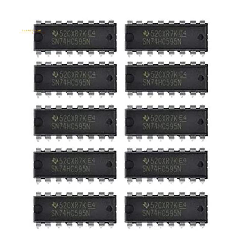 10 CHIẾC IC 74HC595 74HC595N SN74HC595N DIP-16 Logic-Shift Đăng ký