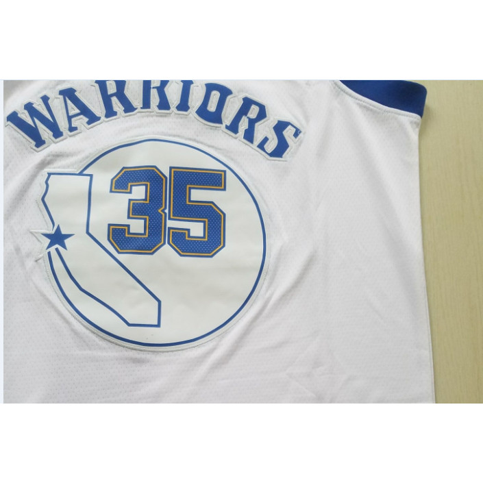 Áo đấu phong cách mới của Warriors No. 35 Durant No. 30 Curry 11 Thompson 23 Green 9 Thêu Igodala