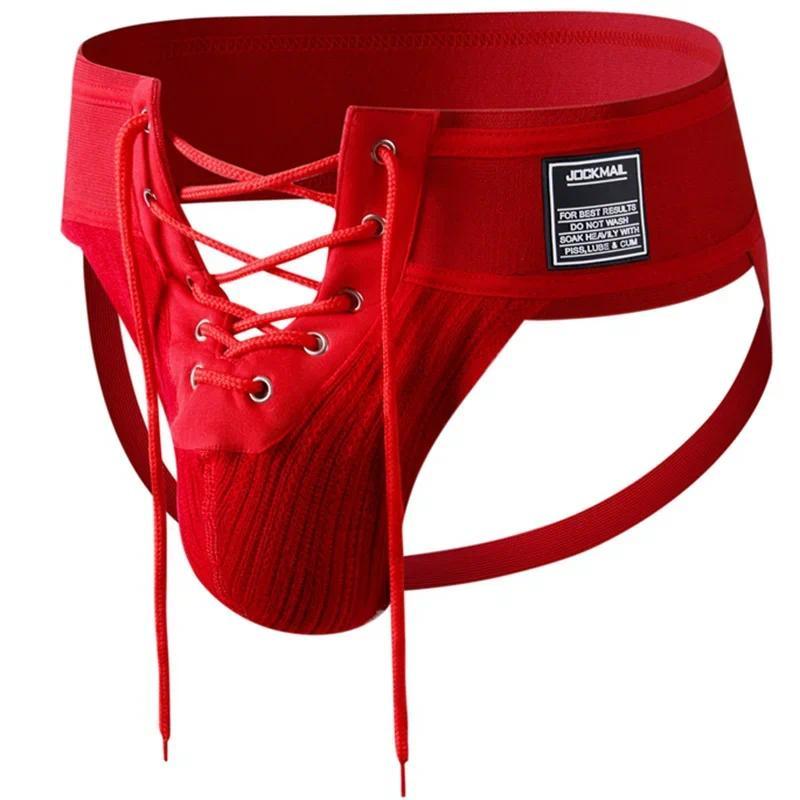 Jockmail Jockstrap Nam Gợi Cảm Bondage Quần Lót Femboy Quần Áo Ren Mở JM239