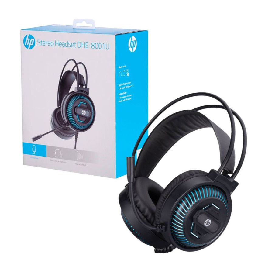 Headphone Gaming HP DHE-8001U (Jack cắm USB 7.1)