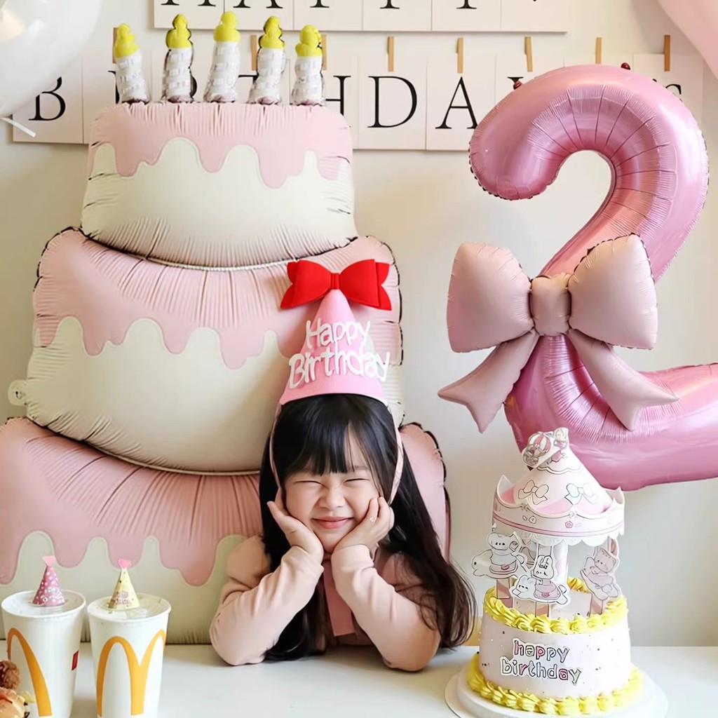 Bóng Bay Số 40 Inch Trang Trí Sinh Nhật Bé Trai Bé Gái Sinh Nhật 2 Nền Tường Cảnh Trang Trí