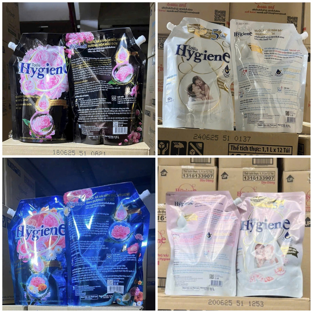 Túi Nước Xả Vải Hygiene Thái Lan Thơm Lâu Sx Việt Nam Túi Lớn 1100ml  - Jron Beauty