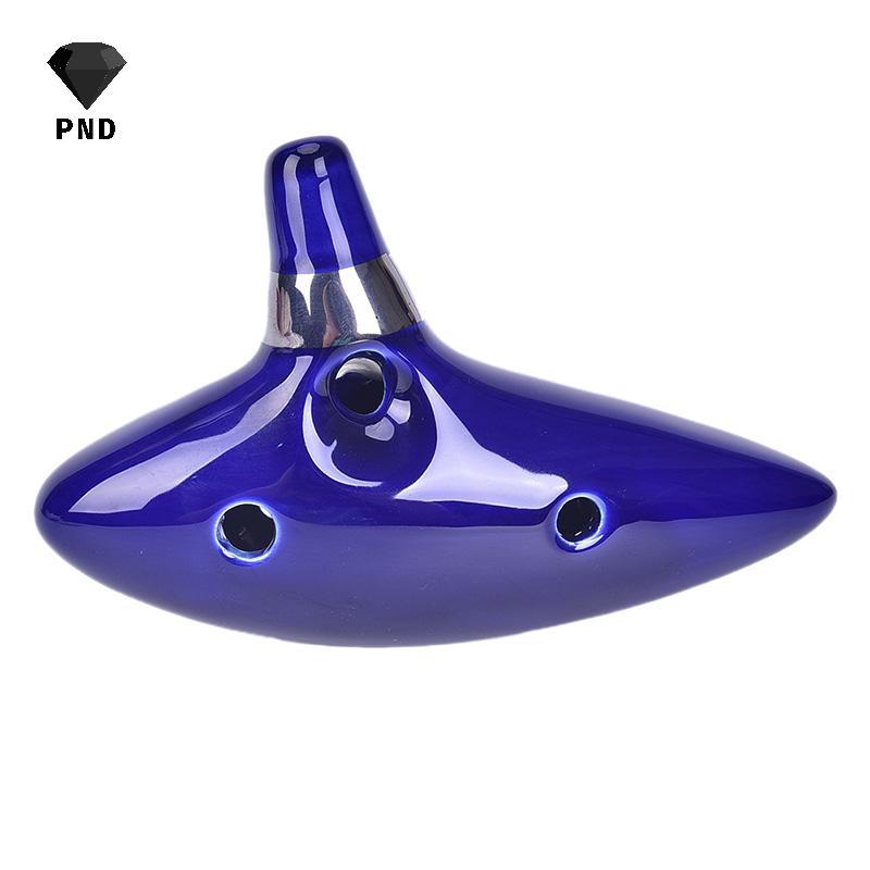 PND 12 lỗ Ocarina Gốm Alto C của Ocarina Sáo Blue Ocarina Nhạc cụ Ocarina Raoog
