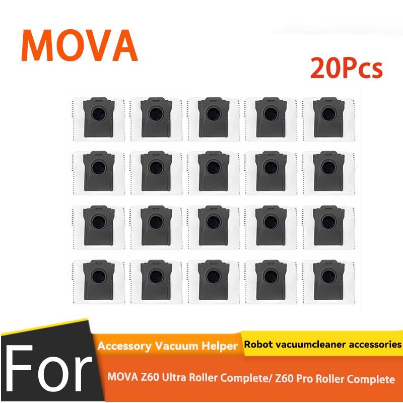 MOVA Z60 Ultra Roller Complete / Z60 Pro Roller Complete Main Side Brush Dust Bag (20 CÁI)