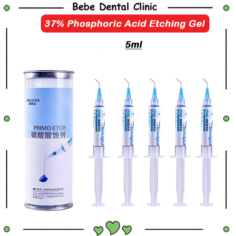 Nha khoa 37% Axit Phosphoric Etching Gel 2.5ml / 5ml Vật liệu sửa chữa răng miệng Làm trắng răng Ven