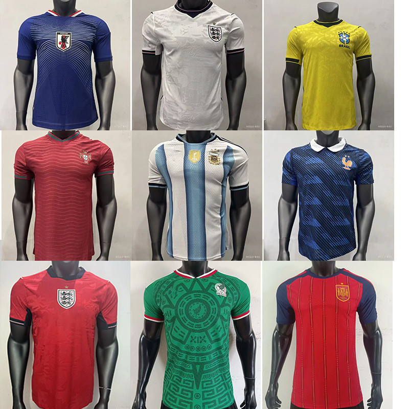 0 Bồ Đào Nha Pháp Brazil Mexico Argentina Tây Ban Nha Áo bóng đá Anh Phiên bản cầu thủ Jersey xy05.1