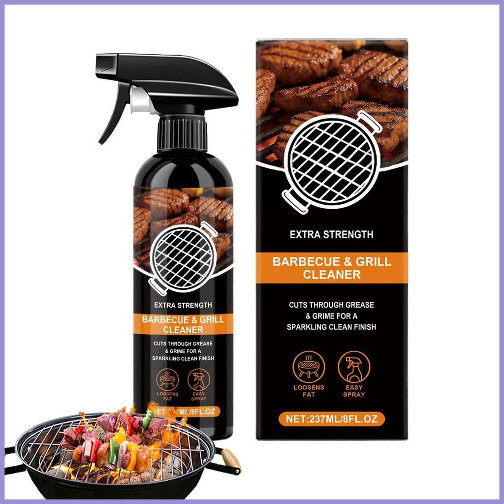 Grill Spray Cleaner BBQ Grill Cleaner Spray 8Fl Oz Soap Cleaning Solution Remover Lâu trôi cho nhà b