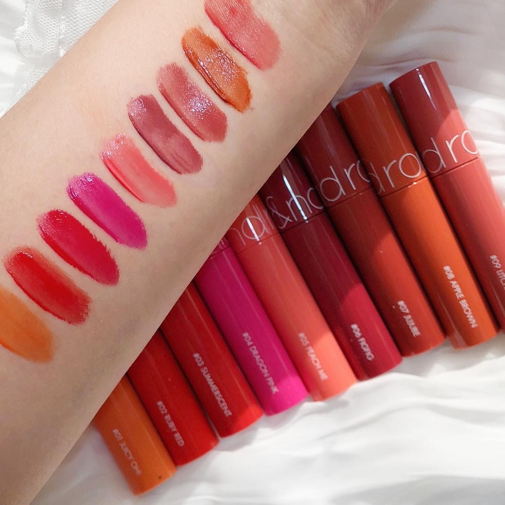son romand blur son romand gloss Hàn Quốc Romand Juice Mirror Lip Glaze 12 Sản Phẩm Mới Phim Nước 04