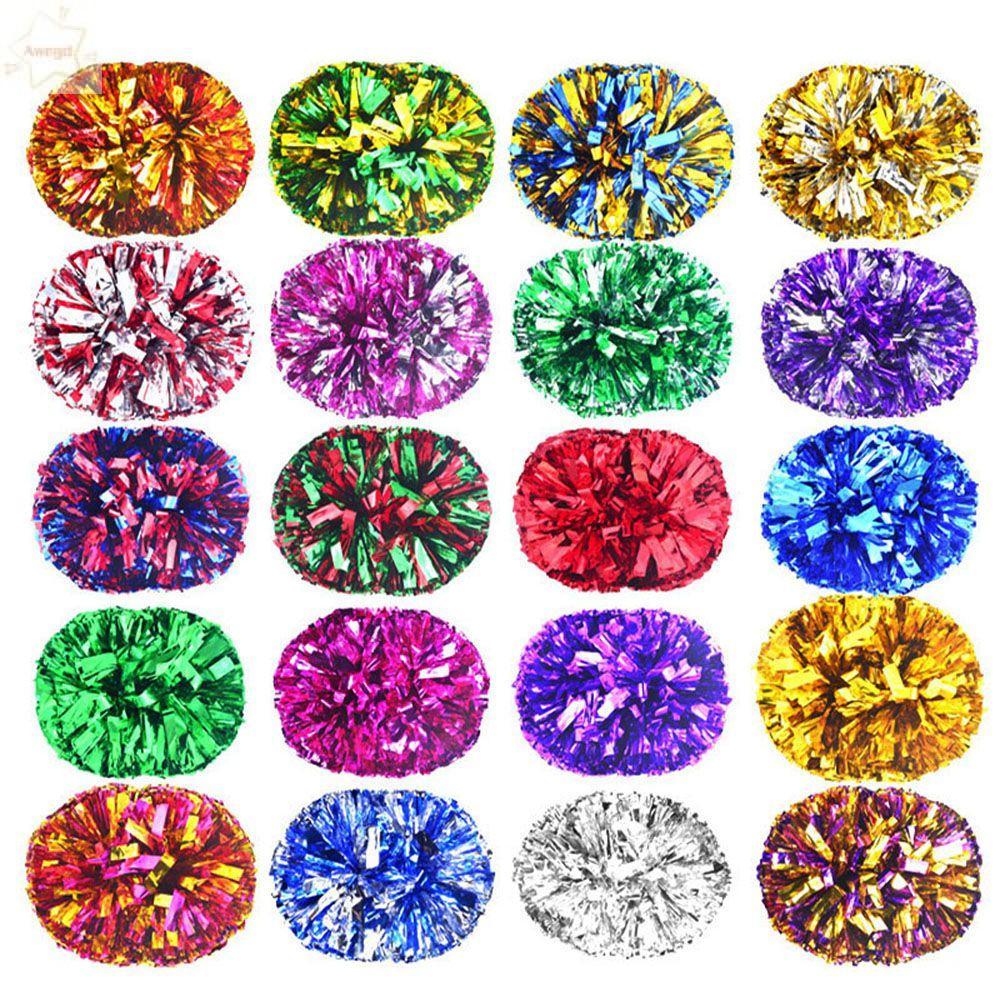 AWNGD Cổ Vũ Pom Poms Concert Fancy Tay Cầm Đôi Lỗ Câu Lạc Bộ Đồ Thể Thao