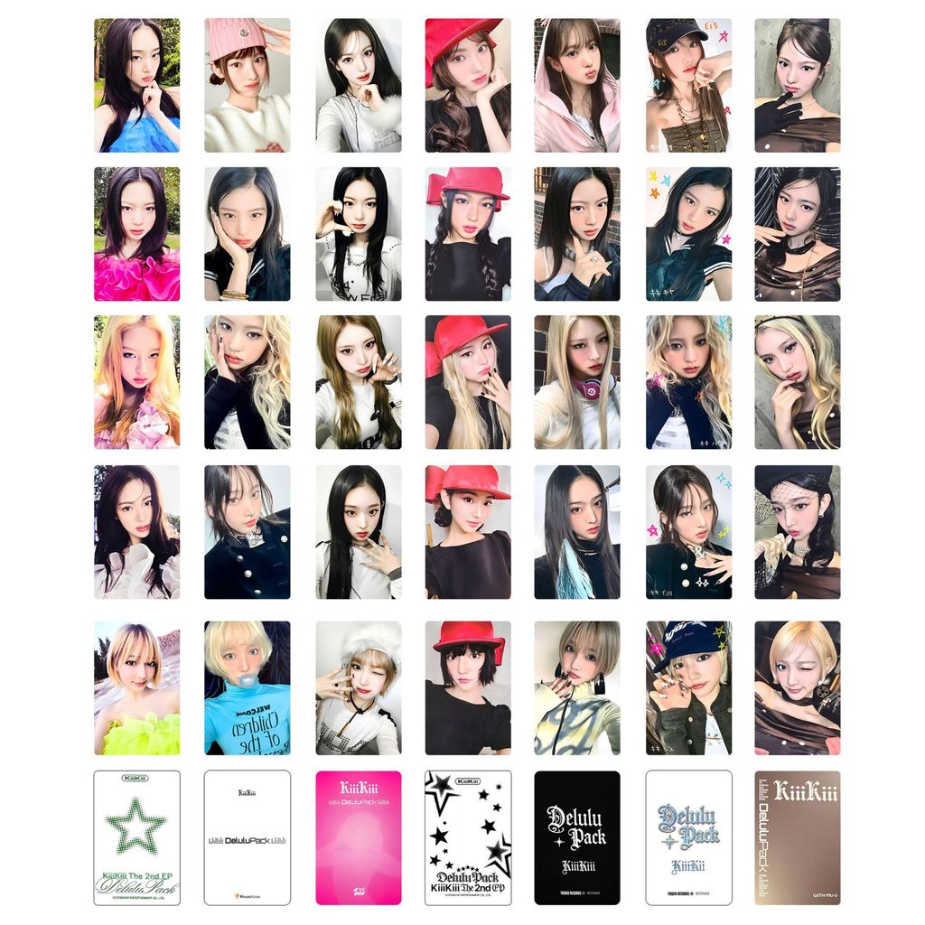 5-8 chiếc KIIIKIII Delulu Gói Lomo Cards UNCUT GEM Album I DO ME Ground work Starship Card KPOP Phot
