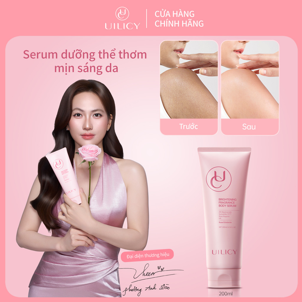 Sữa Dưỡng Thể Trắng Da UILICY 200ml 2% Niacinamide Symwhite 377 Thấm Nhanh Giảm Thâm Sáng Da