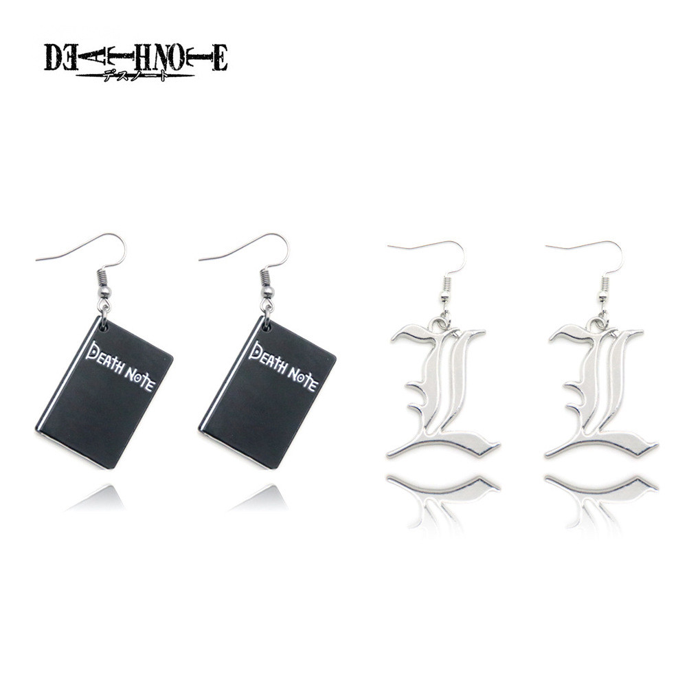 Anime Hàng Hóa Death Note L Bông Tai Death Note Death Note Đen Notebook Bông Tai Bông Tai Đêm Thần M