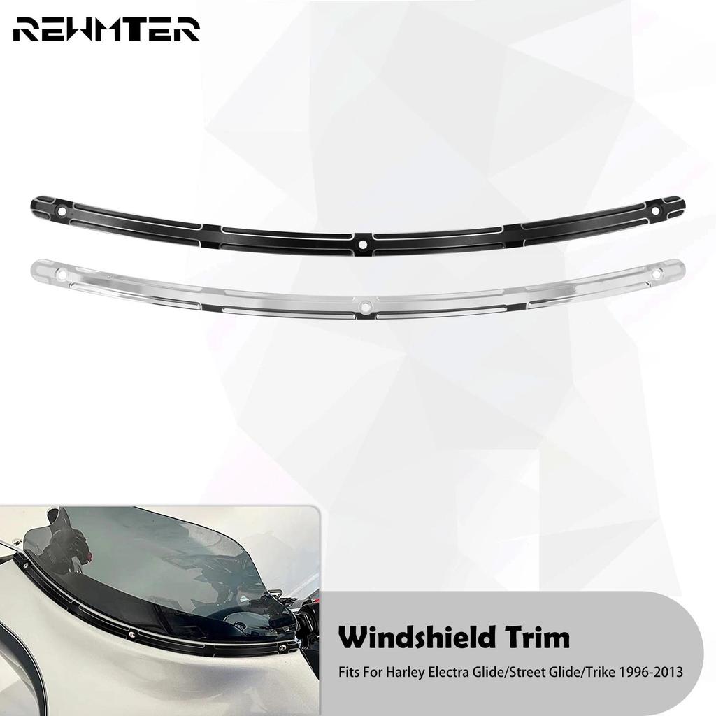RW Xe Máy Gương Viền Đen / Chrome Phụ Kiện Dành Cho Harley Lưu Diễn Electra Street Glide FLHTC FLHX 