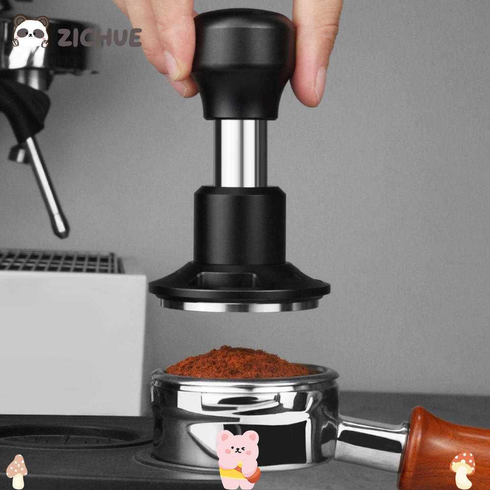 Máy Tamper Espresso ZICHUE, Máy Tamper cà phê nạp lò xo áp suất không đổi bằng thép không gỉ, 58,5mm