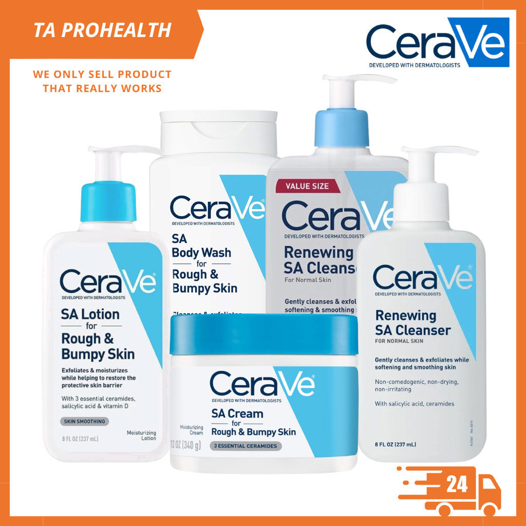 Sữa rửa mặt CeraVe Renewing SA / SA Lotion / SA Body Wash / SA Cream