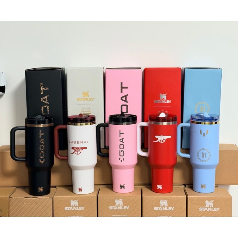 Stanley40oz Cốc Ô Tô Messi Cùng Phong Cách Ice Master Cup Dung Tích Lớn Nhiệt Cốc Xe Cốc Rơm Cốc D