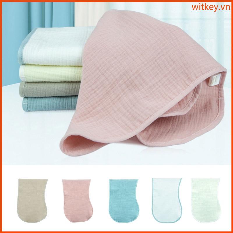 WIT Muslin Khăn Lau Muslin Vải Burp Vải Vải Burp Rags Siêu Thấm Hút Trẻ Sơ Sinh Cotton Nước Bọt-Twel