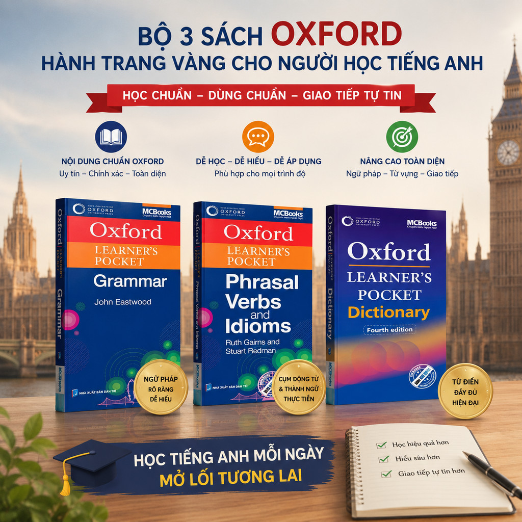 Sách - Combo Oxford Learner’s Pocket (Grammar-Dictionary-Phrasal Verbs and Idioms)