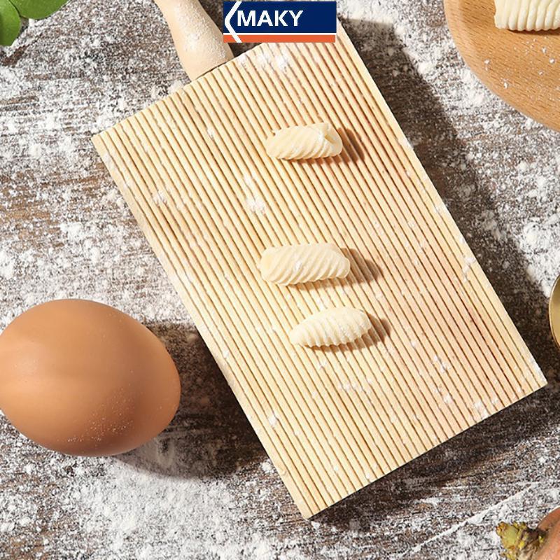 MAKY Ý Fantes Gnocchi Board Gỗ Dụng Cụ Nướng Bánh Pasta Maker Professional VN