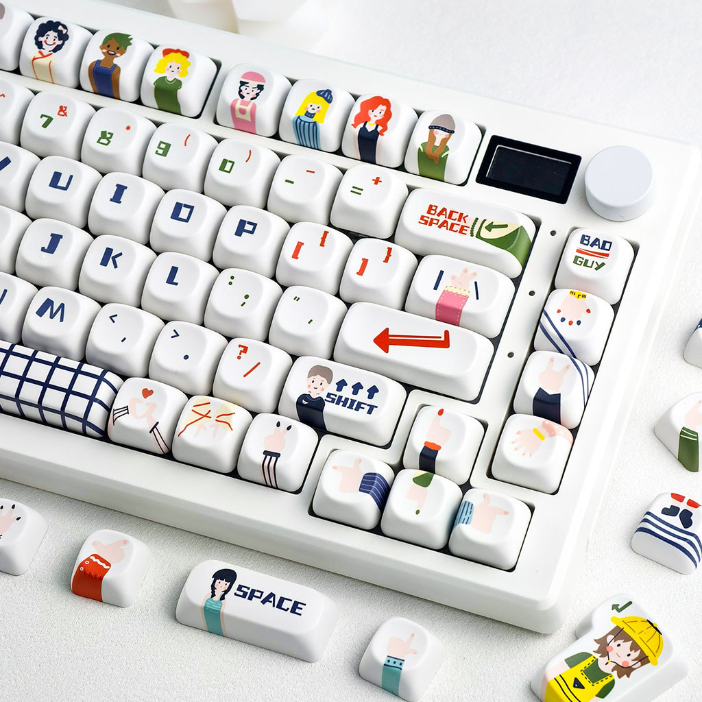 MAIMOOO Us In A Parallel World Keycap MOA / Cherry Profile 120 Phím PBT Dye Thăng hoa Aula F75 F99 R