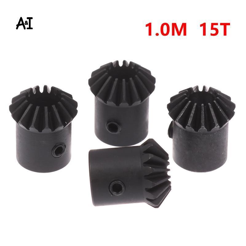 AI Độ bền cao 1M 15T Xoắn Ốc Bevel Gear 2 Chiếc Bộ Modulus M1 90 Độ Vi sai Gear Cho Động Cơ Lắp Ráp 