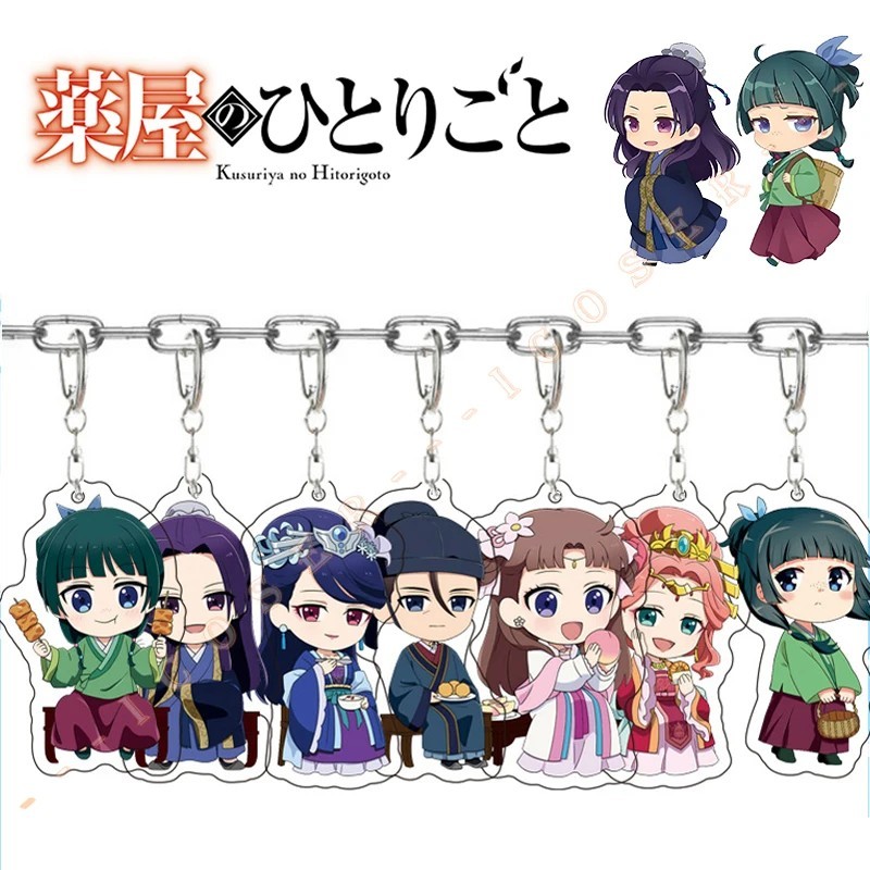 Móc khóa Anime Dược Sư Tự Sự The Apothecary Diaries Maomao Jinshi Gyokuyou Mica Acrylic treo balo tú
