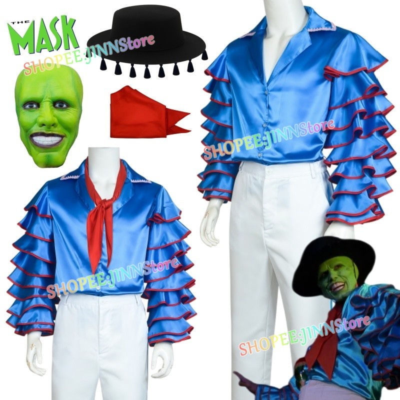Jinn Jim Carrey Cosplay Outfit - Mặt nạ Stanley Ipkiss, Trang phục lễ hội cho Coser