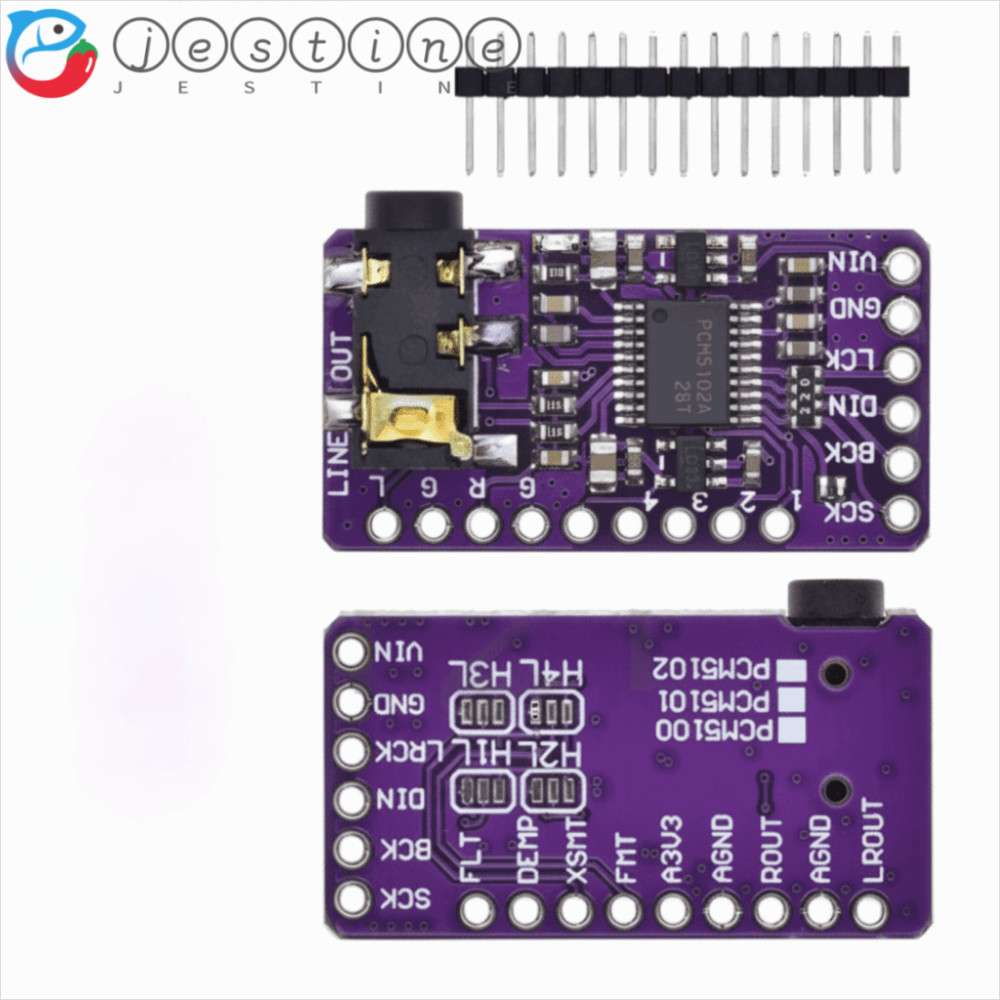Máy nghe nhạc JESTINE PCM5102A I2S, Âm thanh kỹ thuật số PCM5102A DAC I2S Module, Giao diện mô-đun M