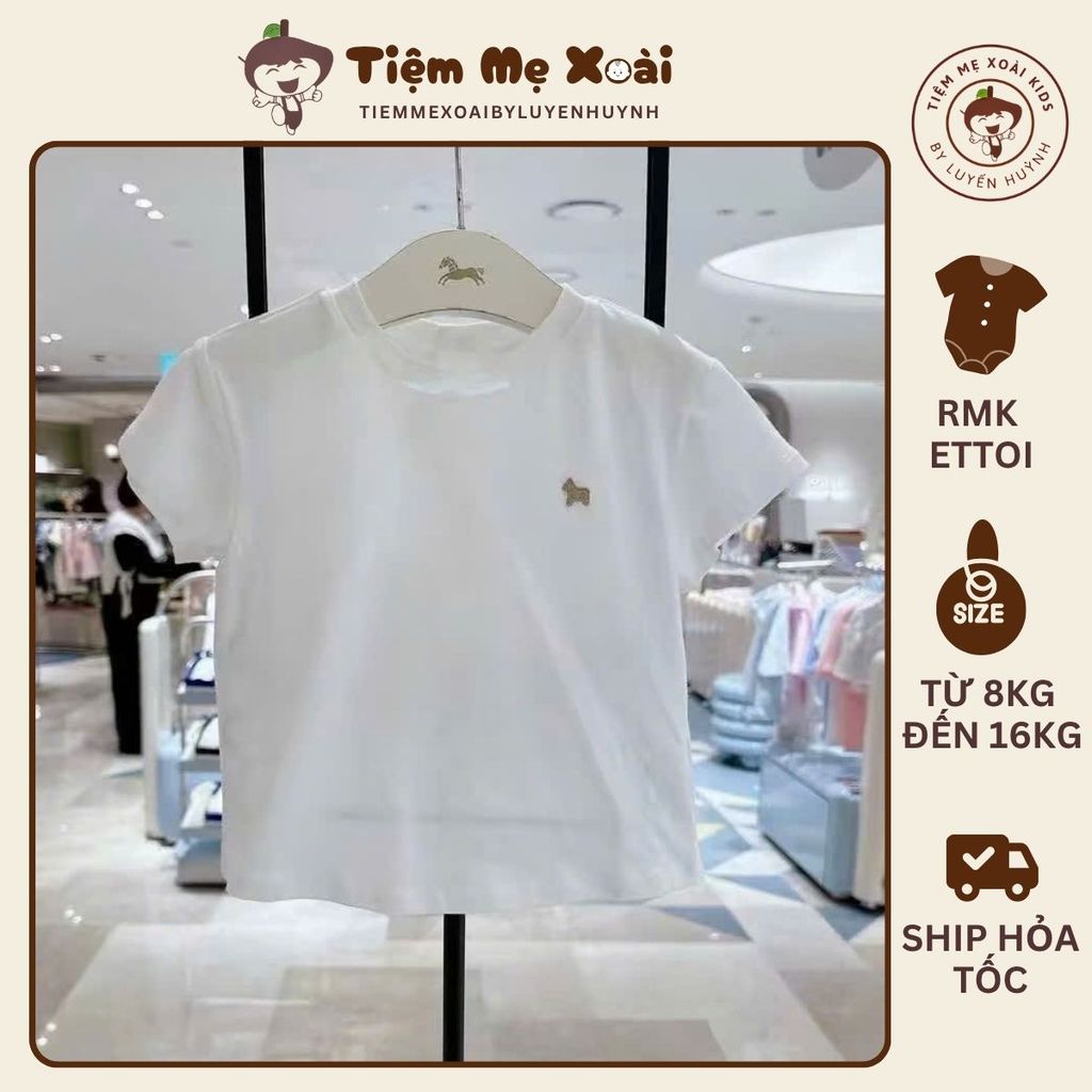 Set áo thun ETTOI rmk áo thun trắng cực xinh cho bé
